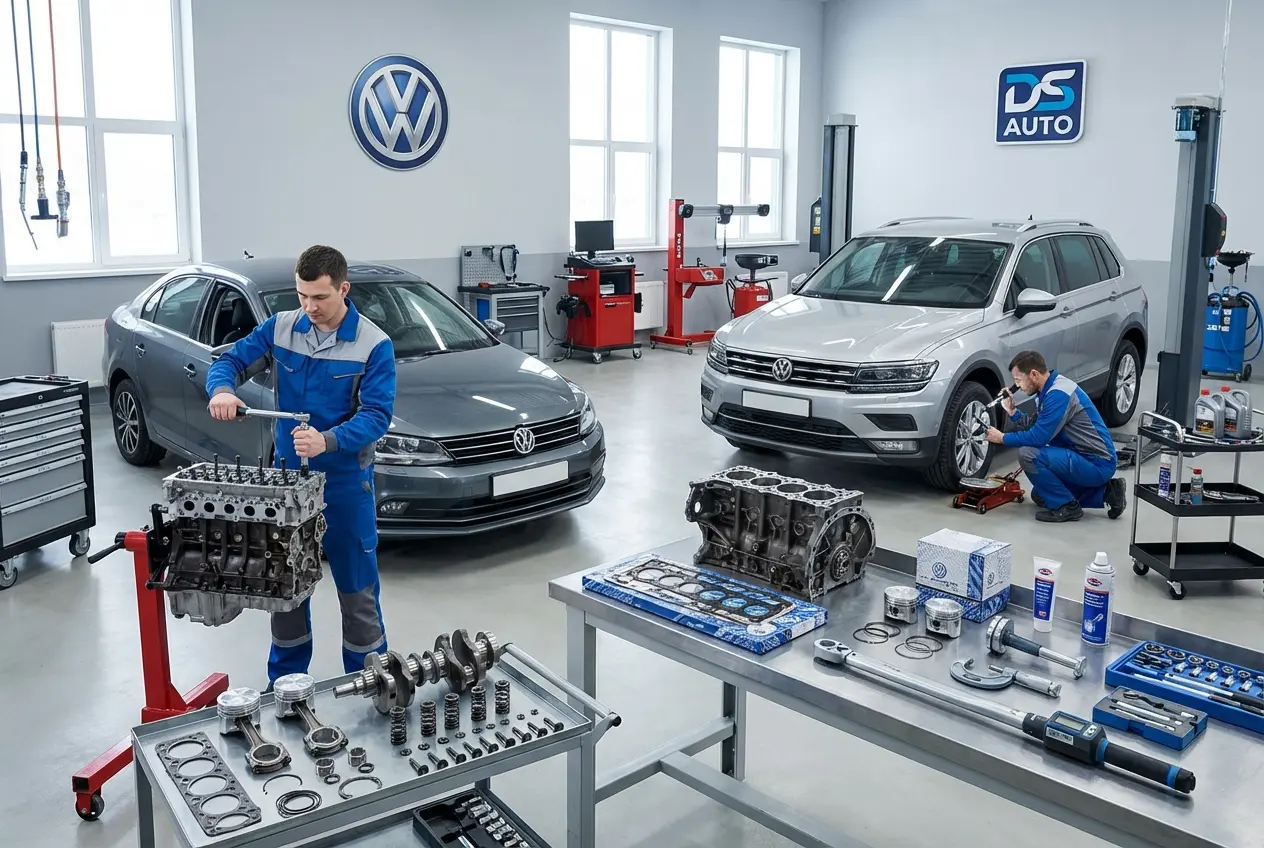 Капитальный ремонт двигателя Фольксваген в автосервисе DS Auto в Жуковском