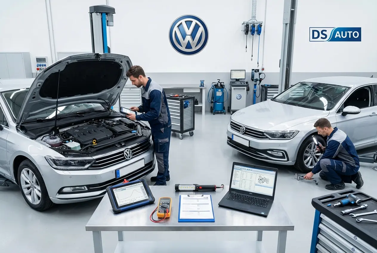 Комплексная диагностика Volkswagen перед покупкой в автосервисе DS Auto в Жуковском
