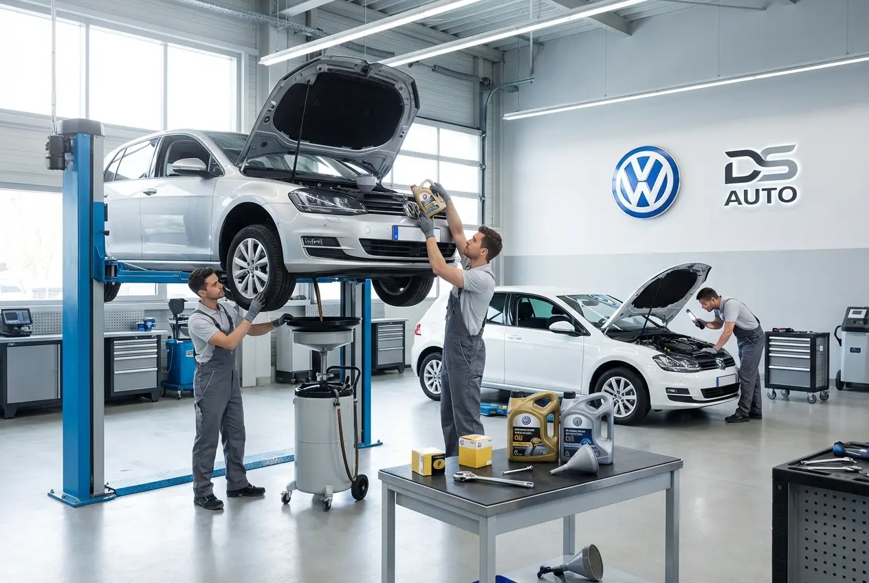 Замена масла в двигателе Volkswagen в автосервисе в Жуковском
