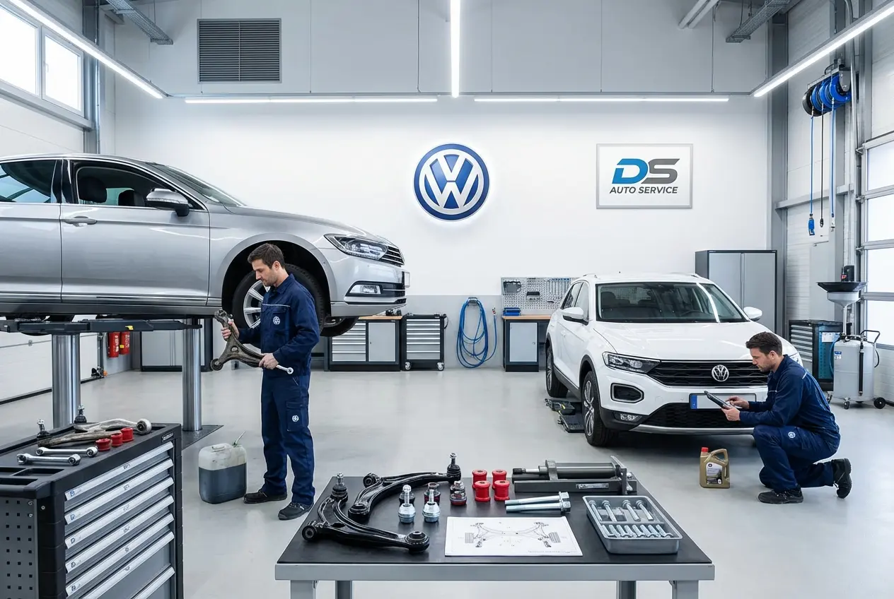 Диагностика и ремонт передней и задней подвески Volkswagen в Жуковском - автосервис DS Auto
